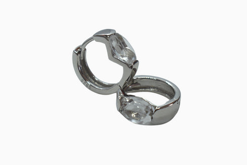 Divya दिव्या | Bergkristall | Hoop | Silber | Rhodiniert